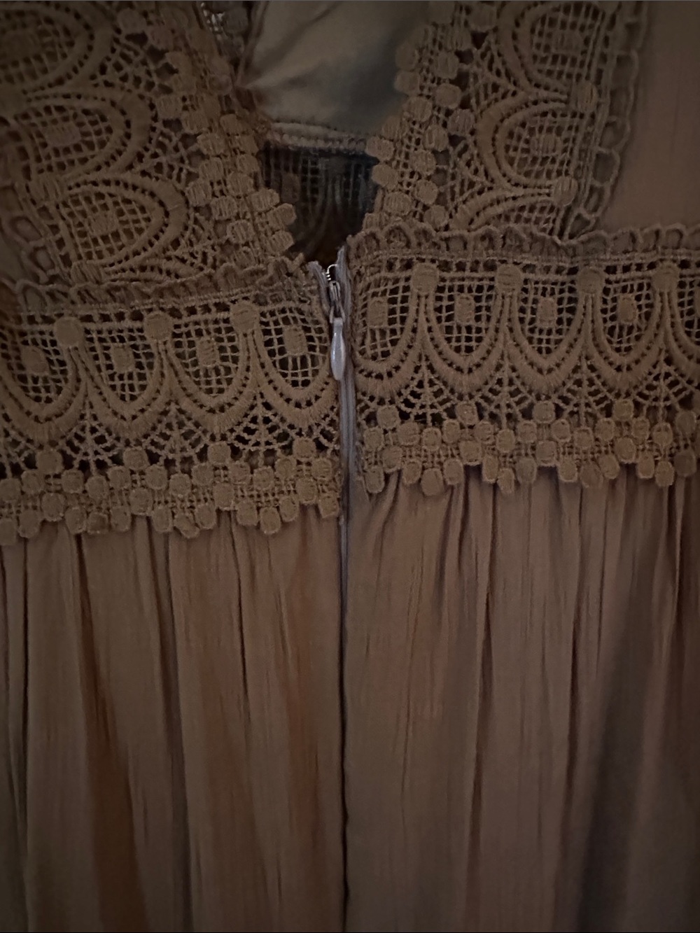 Boho V-Neck Maxi Dress- Large - Picture 7 of 9
